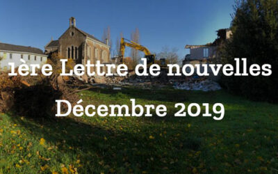 1ère lettre de nouvelles – Décembre 2019