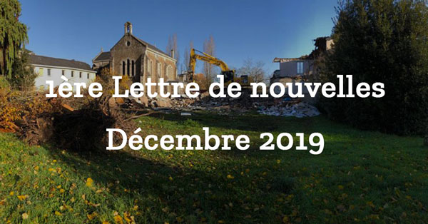 1ère lettre de nouvelles – Décembre 2019